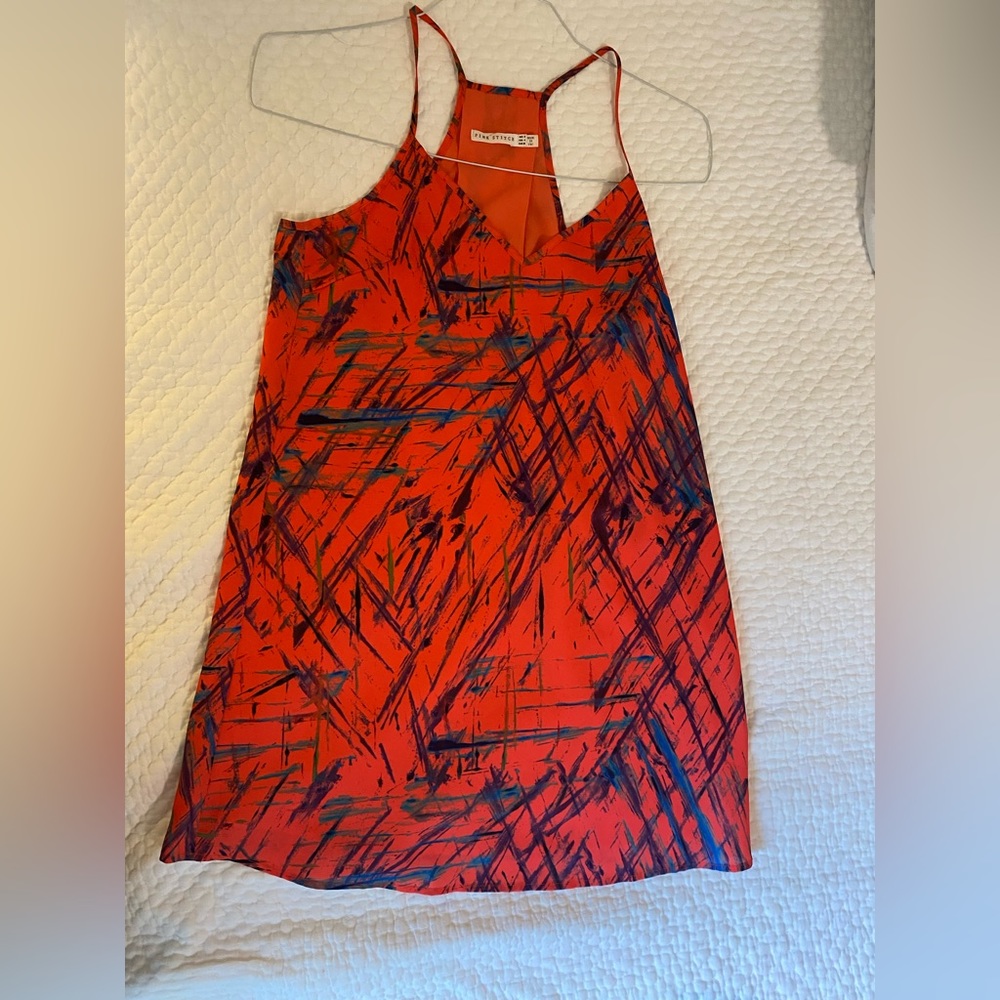 Pink Stitch Shift dress